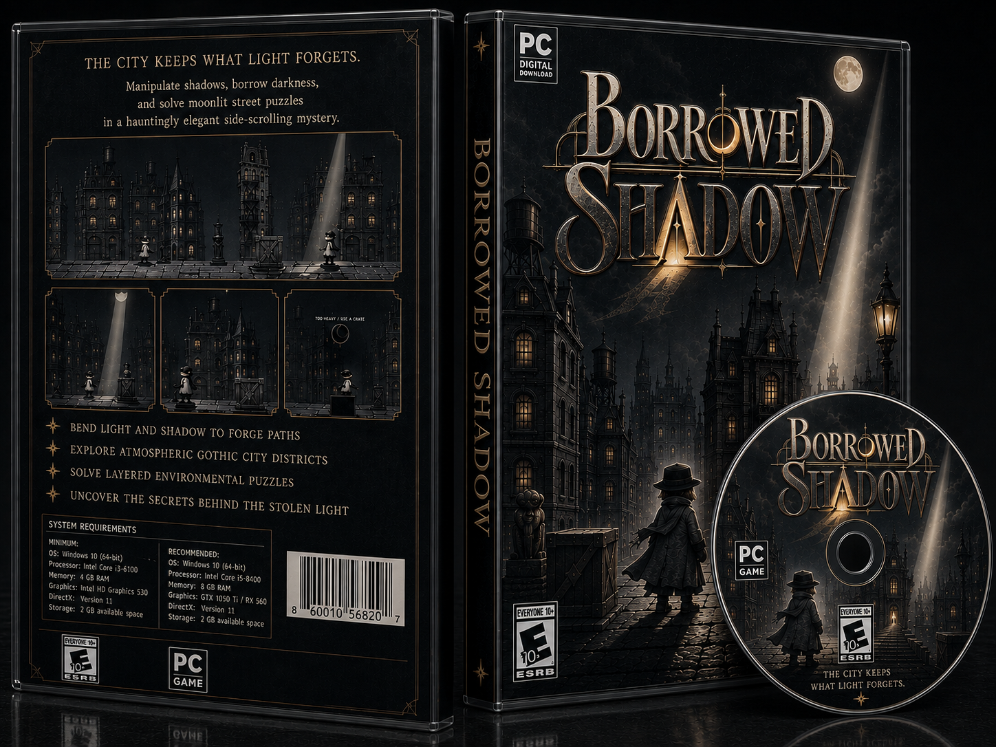Borrowed Shadow cassette case art