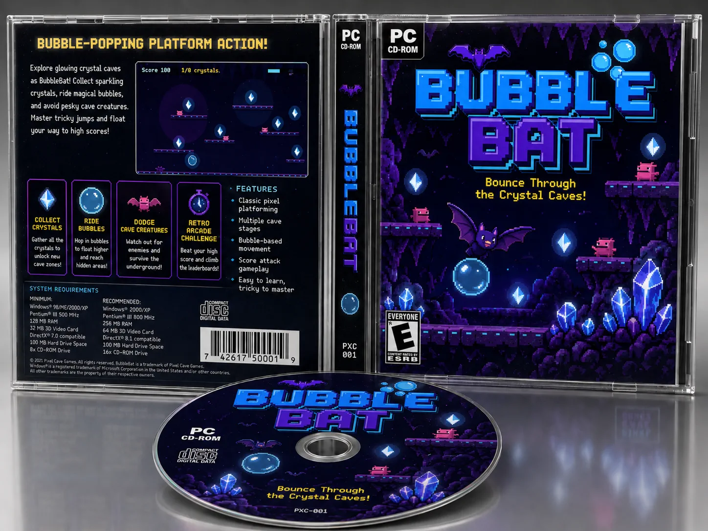 Bubblebat cassette case art