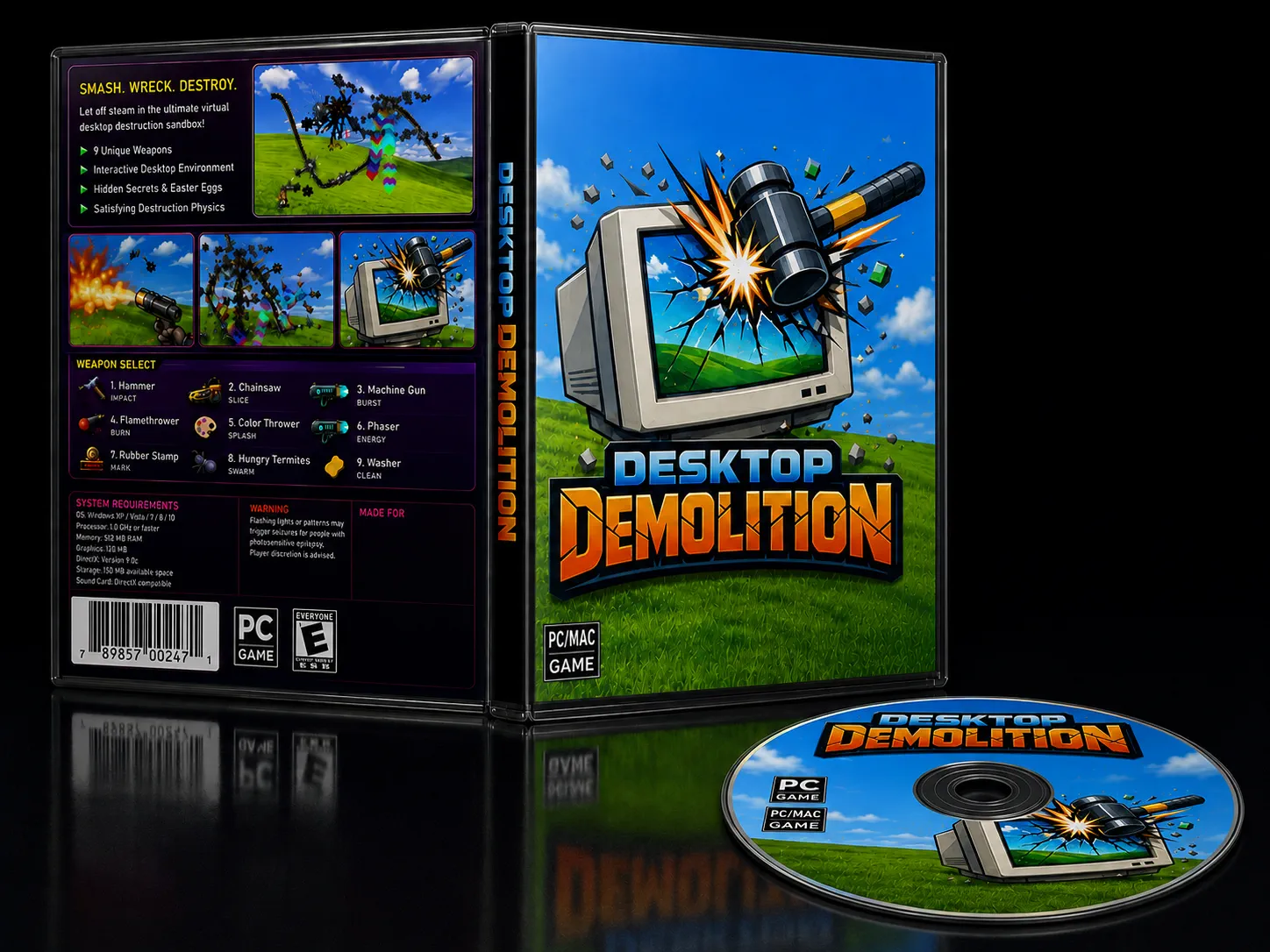 Desktop Demolition cassette case art