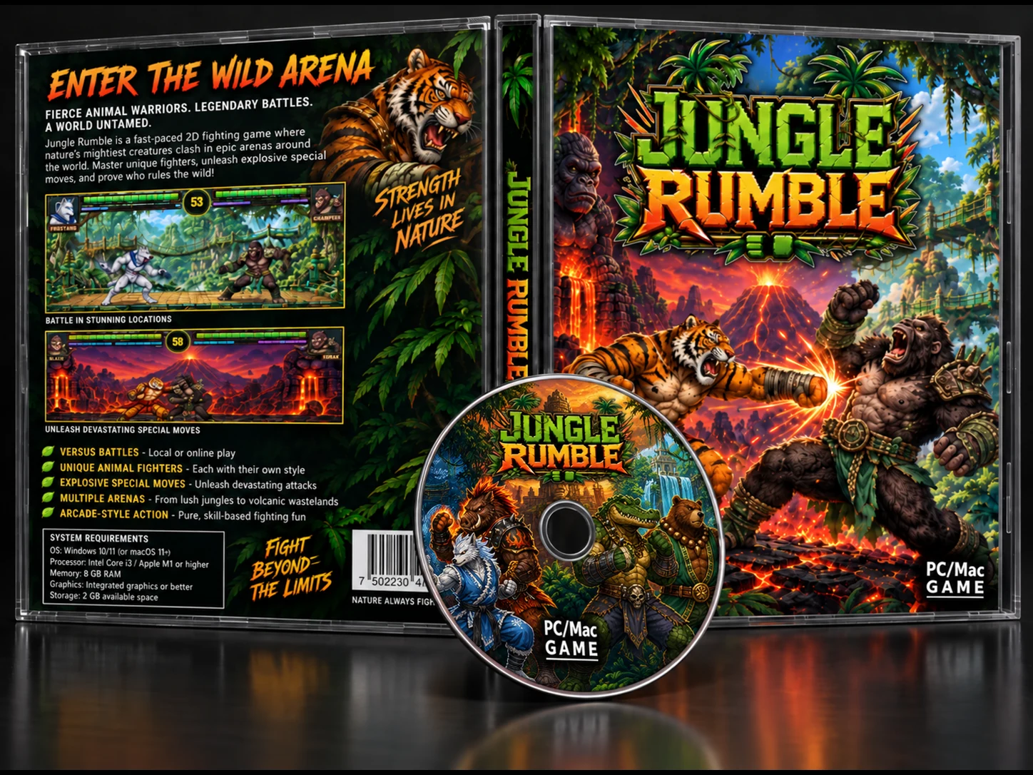 Jungle Rumble cassette case art