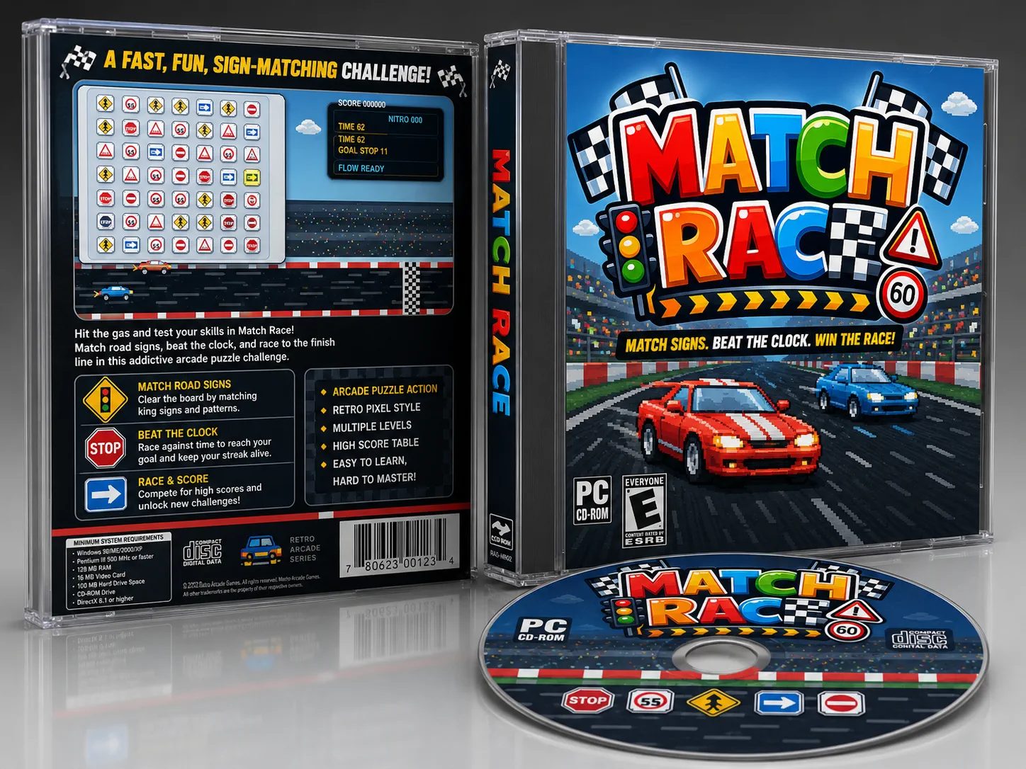 Match Race cassette case art