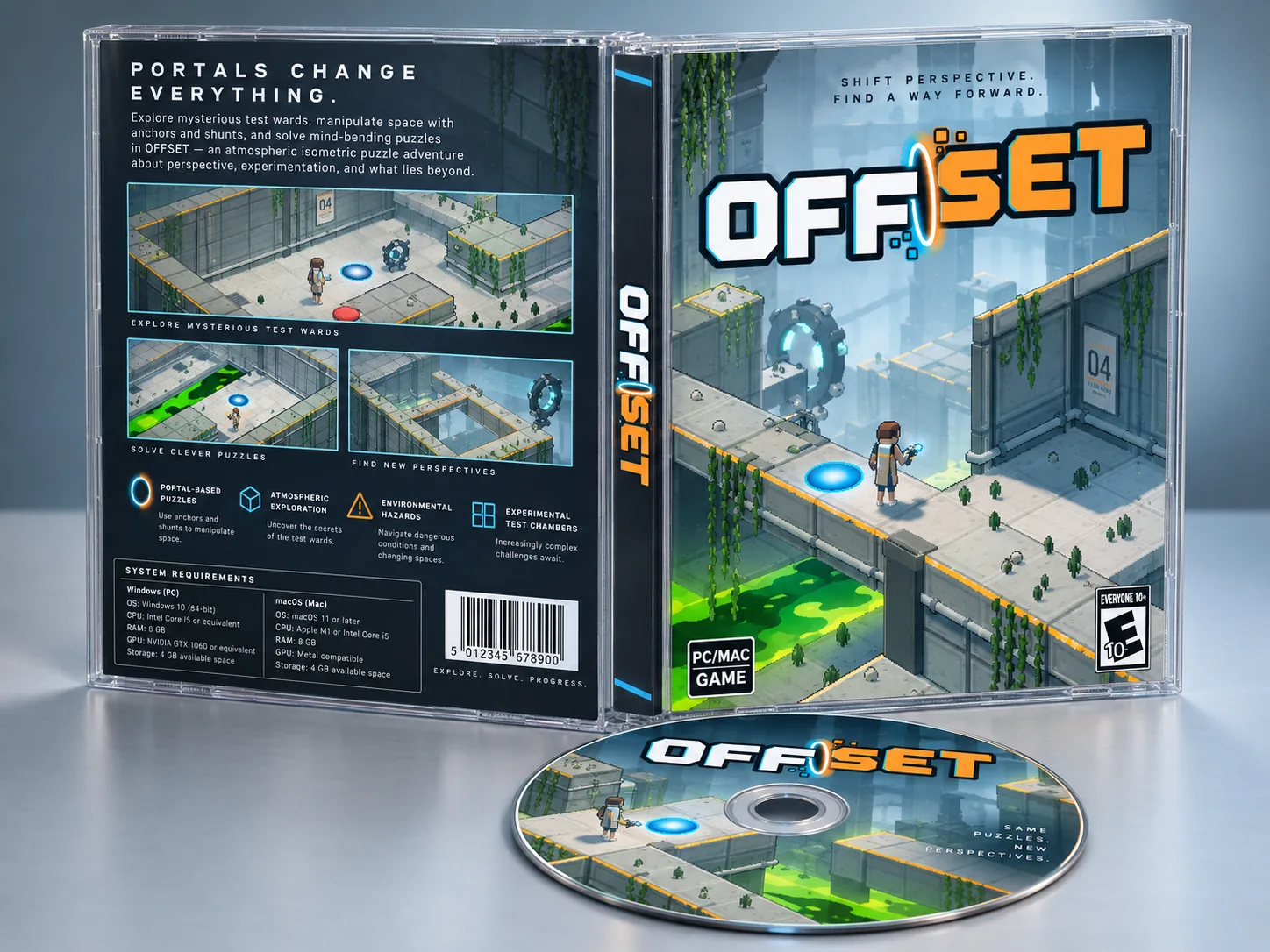 Offset cassette case art
