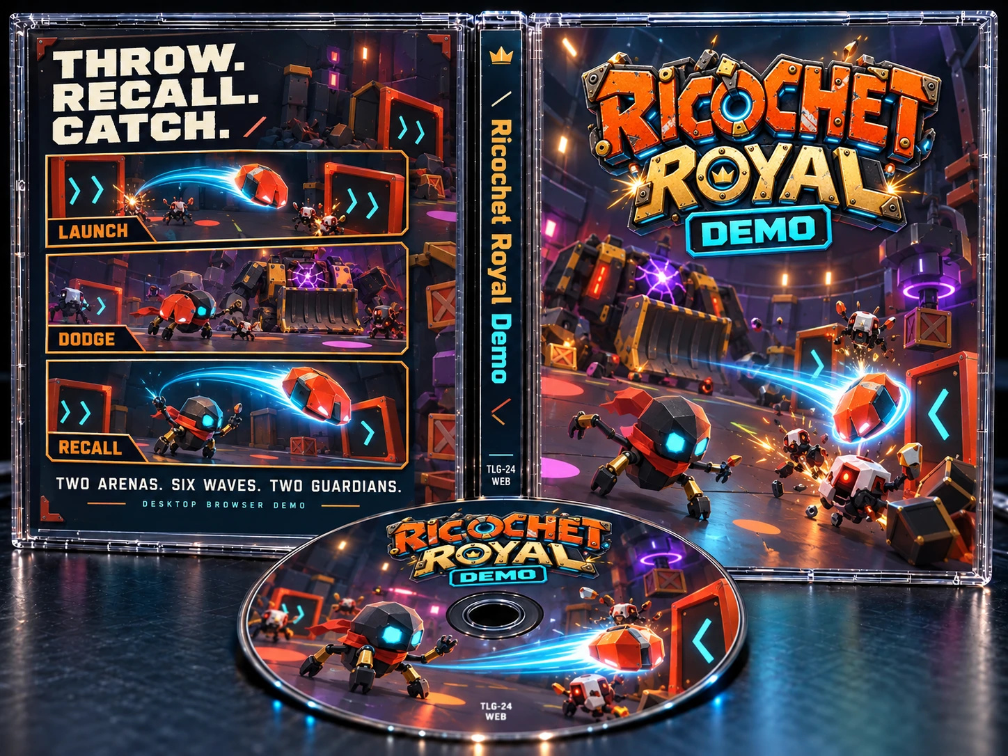 Ricochet Royal Demo cassette case art