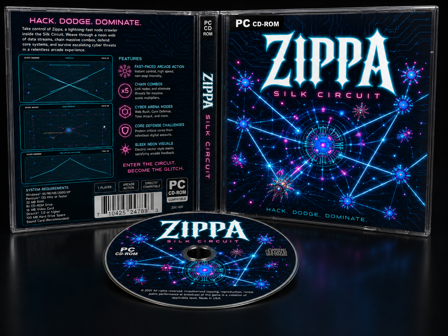 Zippa: Silk Circuit cassette case art